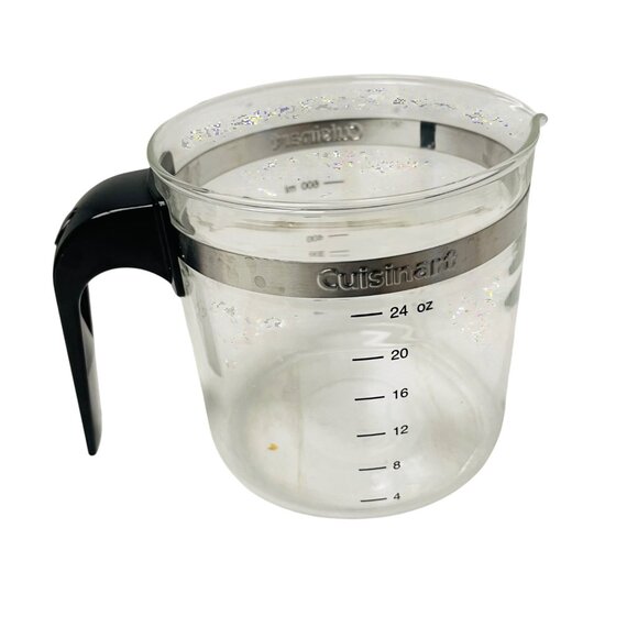 Cuisinart Glass Coffee Carafe Replacement 600ml 5" x 4" Black Handle  Stainless - Picture 5 of 6